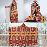 GB-NAT00062-11 Tan Design Native Hooded Blanket
