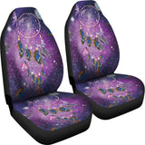 Galaxy Purple Dreamcatcher Native American Design Car Seat Covers - ProudThunderbird