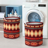 GB-NAT00510 Red Ethnic Pattern Laundry Basket