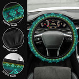 GB-NAT00680-02 Pattern Blue Native Steering Wheel Cover