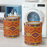 GB-NAT00738 Pattern Native American Laundry Basket
