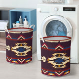 GB-NAT00736 Pattern Native American Laundry Basket