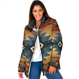 GB-NAT00057-01 Southwest Blue  Women's Padded Jacket