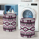 GB-NAT00528-02  Purple Colors Pattern Laundry Basket