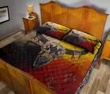 Bison Medicine Wheels Native American Quilt Bed Set