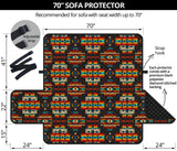 GB-NAT00402 Black Pattern 70" Sofa Protector