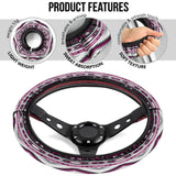 GB-NAT00528-02 Purple Colors Pattern Steering Wheel Cover