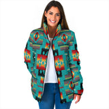 GB-NAT00046-01 Tribes Pattern Women's Padded Jacket New