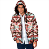GB-NAT00540 Red Vector Men's Padded Hooded Jacket