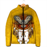 GB-NAT0007 Golden Owl Dream Men's Padded Jacket
