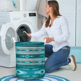 GB-NAT00602  Blue Light Pattern  Laundry Basket