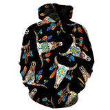 Bison Native American Pride All Over Hoodie no link
