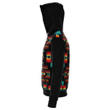 Black Native Tribes Pattern Native American All Over  Hoodie