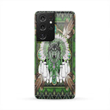 GB-NAT00023A Naumaddic Arts Wolf Green Native Phone Case