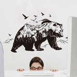Mountain Black Bear Wall Stickers