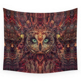 Mystic Owl Wall Hanging Tapestry Native American Design
