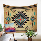 Geometric Tapestry Southwest Native American Design - ProudThunderbird