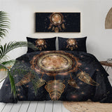 Eye Dreamcatcher Galaxy Golden Print Bedding Sets