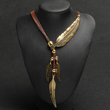 Feather Jewelry Collares Statement Necklace