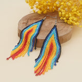 Beaded Earrings Jewellery Native Tassel American Beads Earring