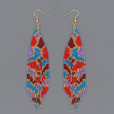Beaded Earrings Jewellery Native Tassel American Beads Earring