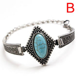 Boho Vintage Turquoises Bracelets For Women Men Pendant Charm Bracelet